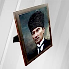 Atatürk Çerceveli Halı Tablo